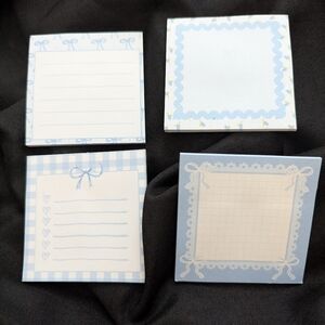 Blue Decorative Note Cards for Parties
